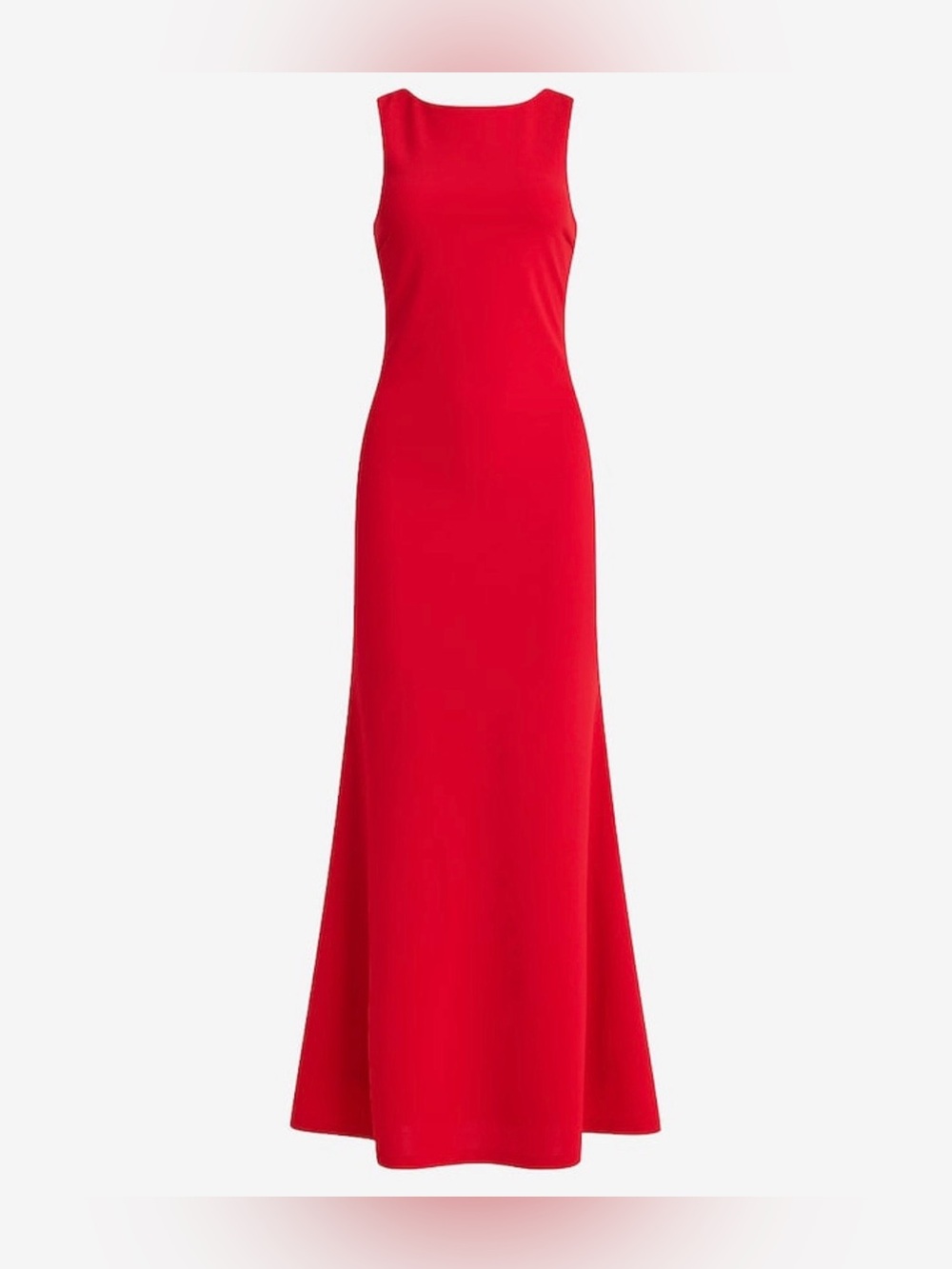 Express  Boat Neck Sleeveless Twist Back Red Sleeveless Maxi Dress